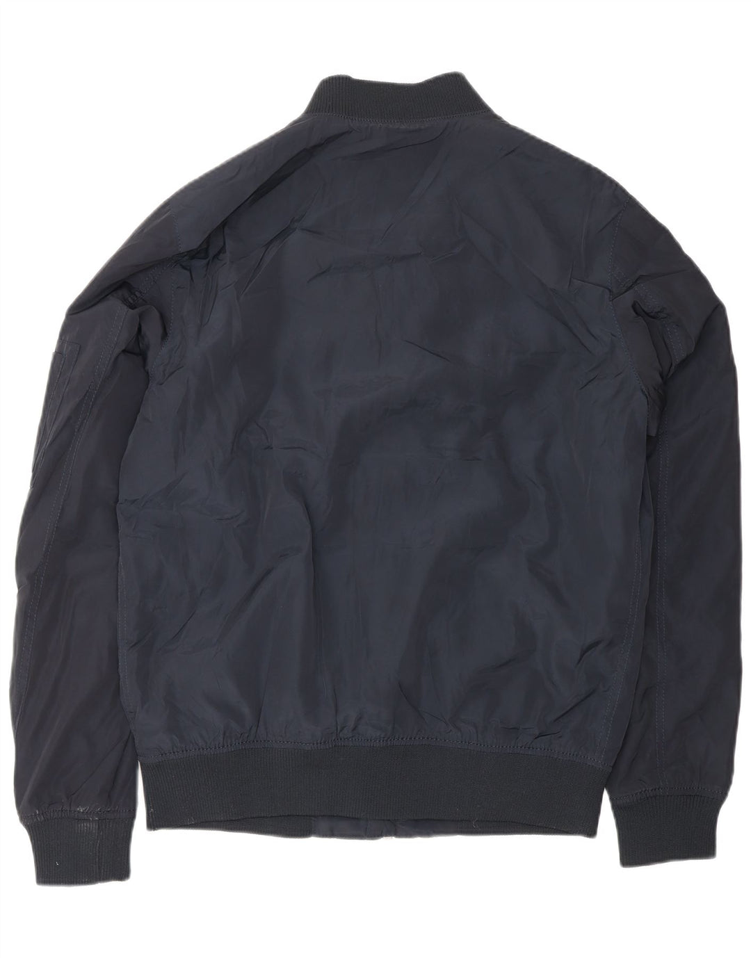 ZARA Chaqueta bomber para hombre UK 40 Large Poliéster azul marino