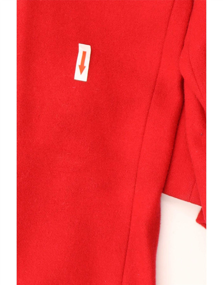Chaqueta de trenca con capucha para mujer Laura Ashley UK 42 Medium Red Wool
