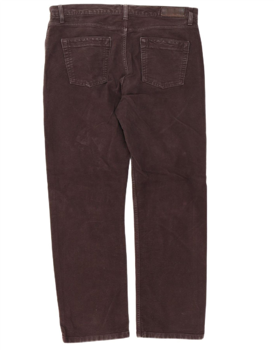 Marks & Spencer Pantalones informales regulares para hombre W36 L31 Algodón marrón