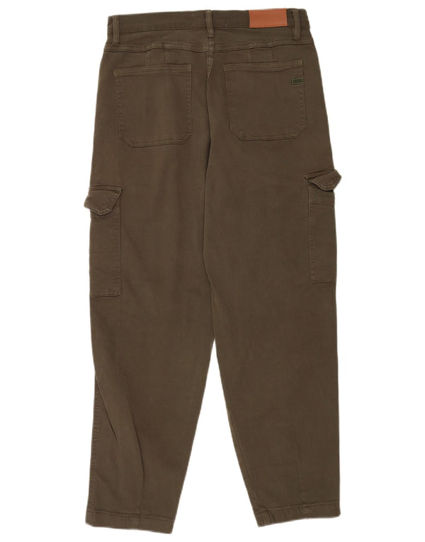 Pantalones cargo cónicos para hombre Gas W28 L27 Caqui