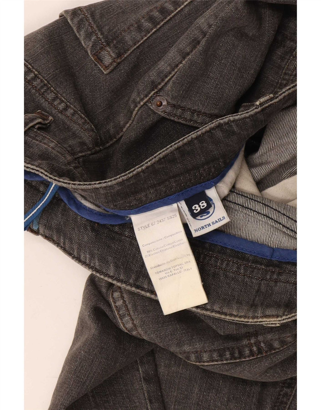 Vaqueros rectos para hombre North Sails W38 L30 Algodón gris