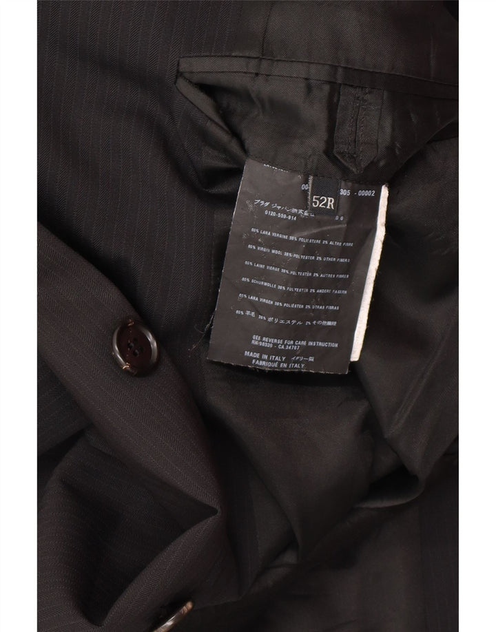 PRADA Traje de 2 piezas con 3 botones para hombre IT 52 XL W34 L30 Negro Clásico