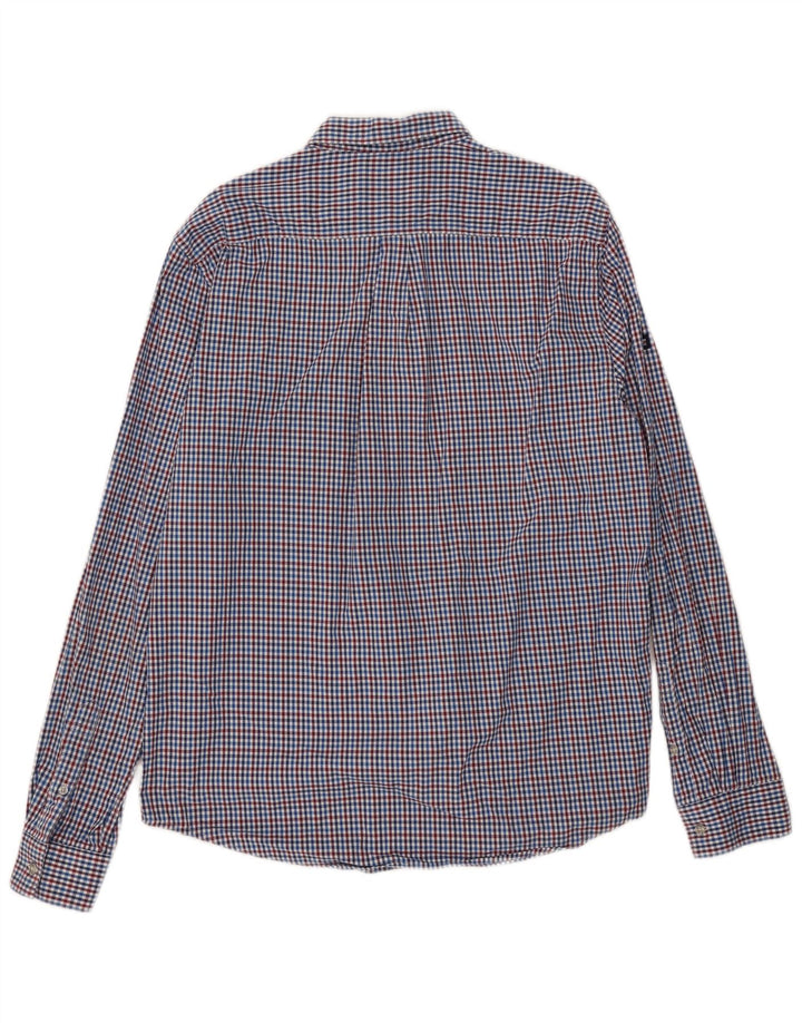 Superdry Camisa Regular Fit XL De Algodón A Cuadros Azul Para Hombre