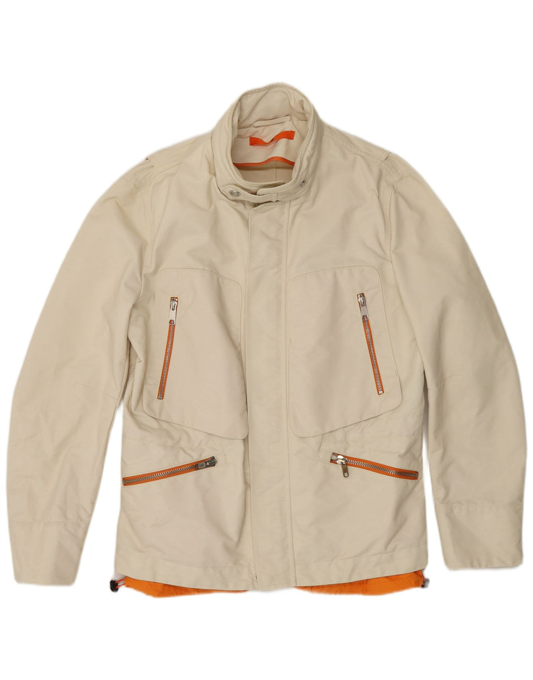 Dondup Chaqueta utilitaria con capucha para hombre IT 50 Large Off White Poliamida
