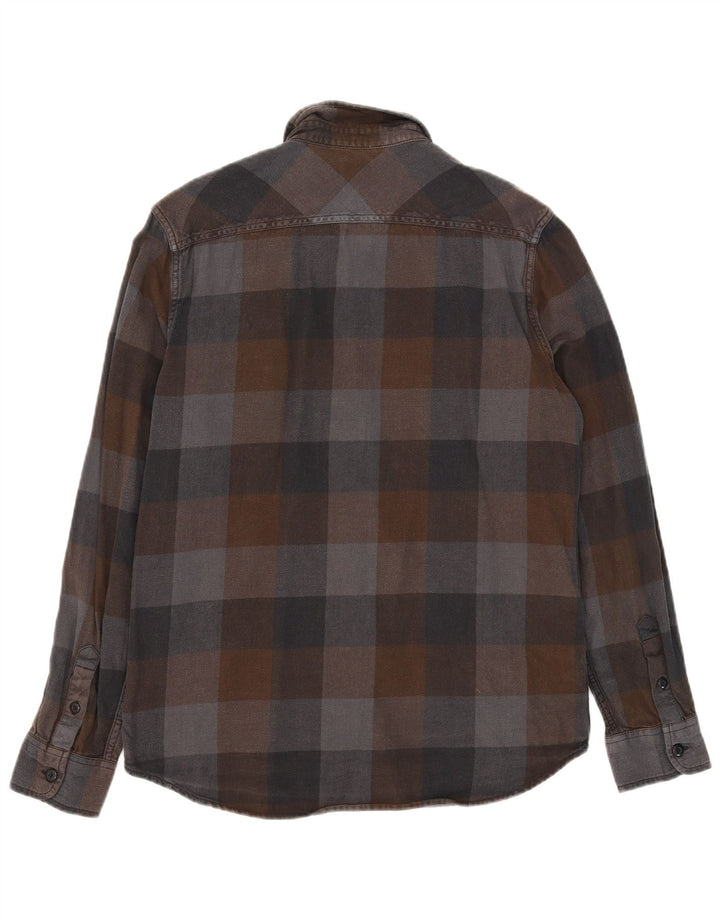 Camisa de franela de corte entallado de algodón a cuadros multicolor de tamaño mediano de Vans Hombre
