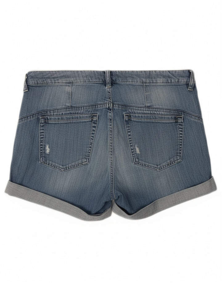 Guess Shorts De Mezclilla Desgastados W28 Algodón Azul Medio