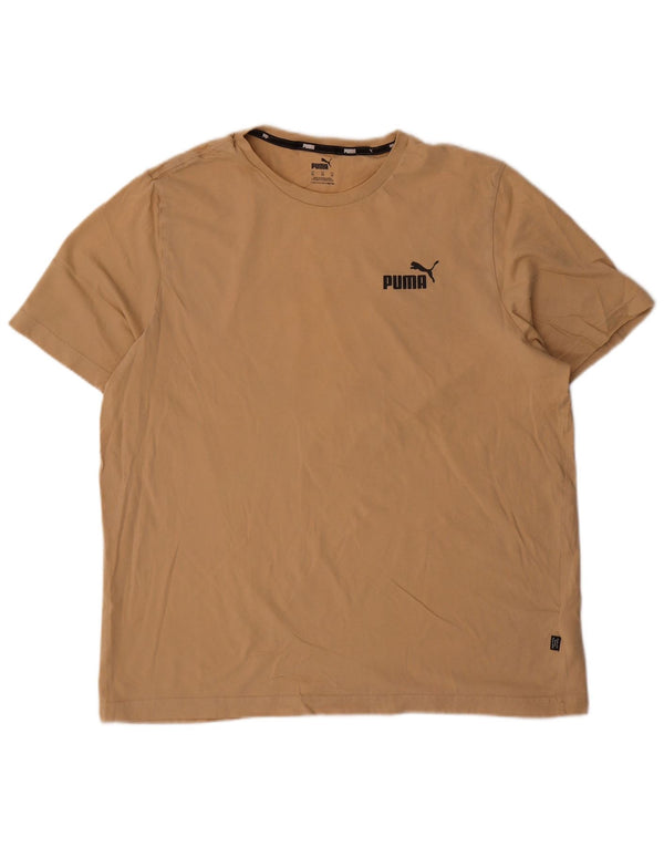 Camiseta Puma Hombre Top XL Algodón Beige