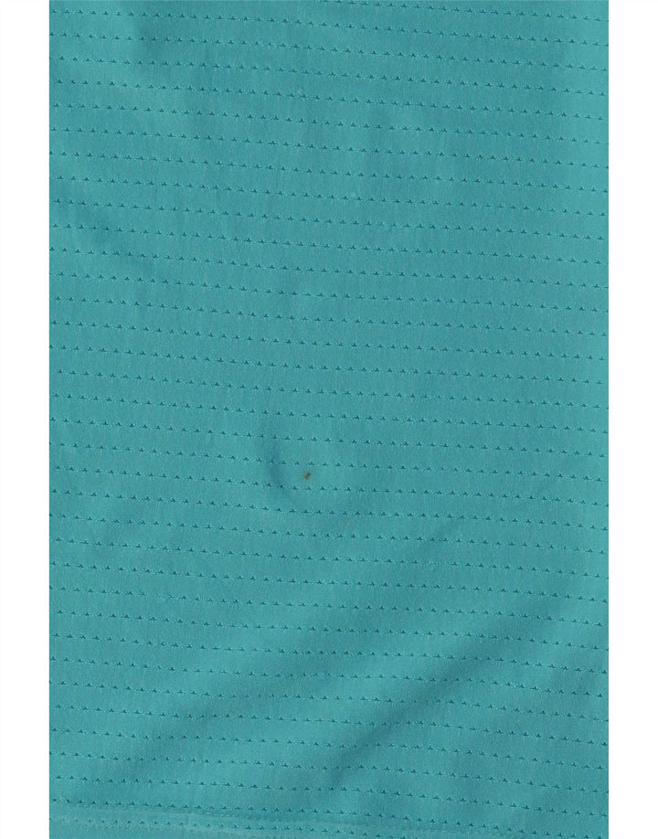Nike Polo Dri Fit para mujer UK 10 Small Turquesa Poliéster