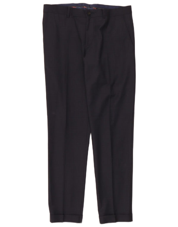 Zara Mens Slim Chino Pantalones EU 40 Medium W31 L30 Azul Marino