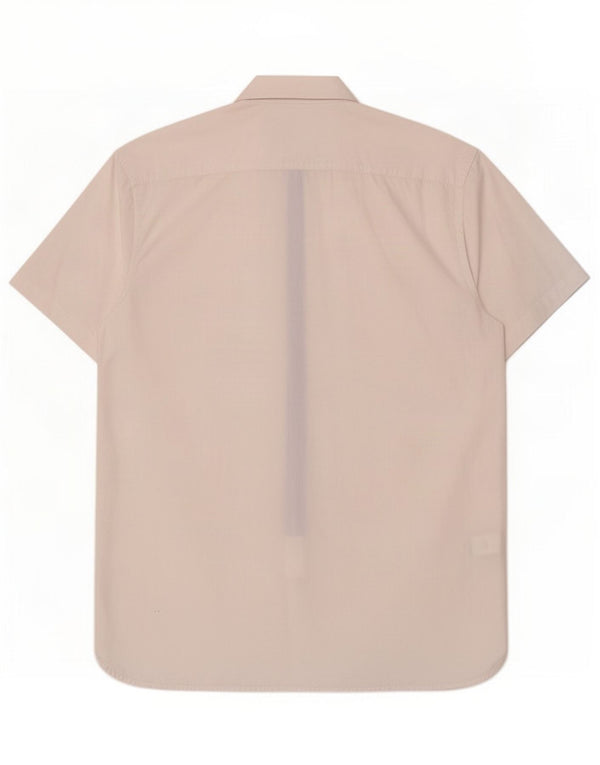 Tommy Hilfiger Camisa de manga corta para hombre, ajuste personalizado, XL, algodón blanco