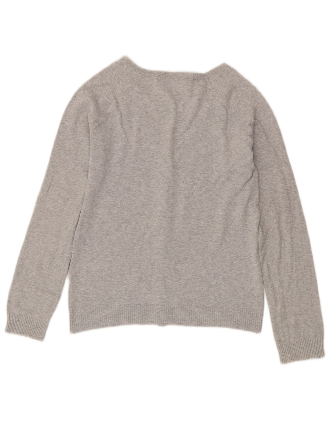 Zara Mujer Cárdigan Suéter UK 44 Grande Gris Moteado