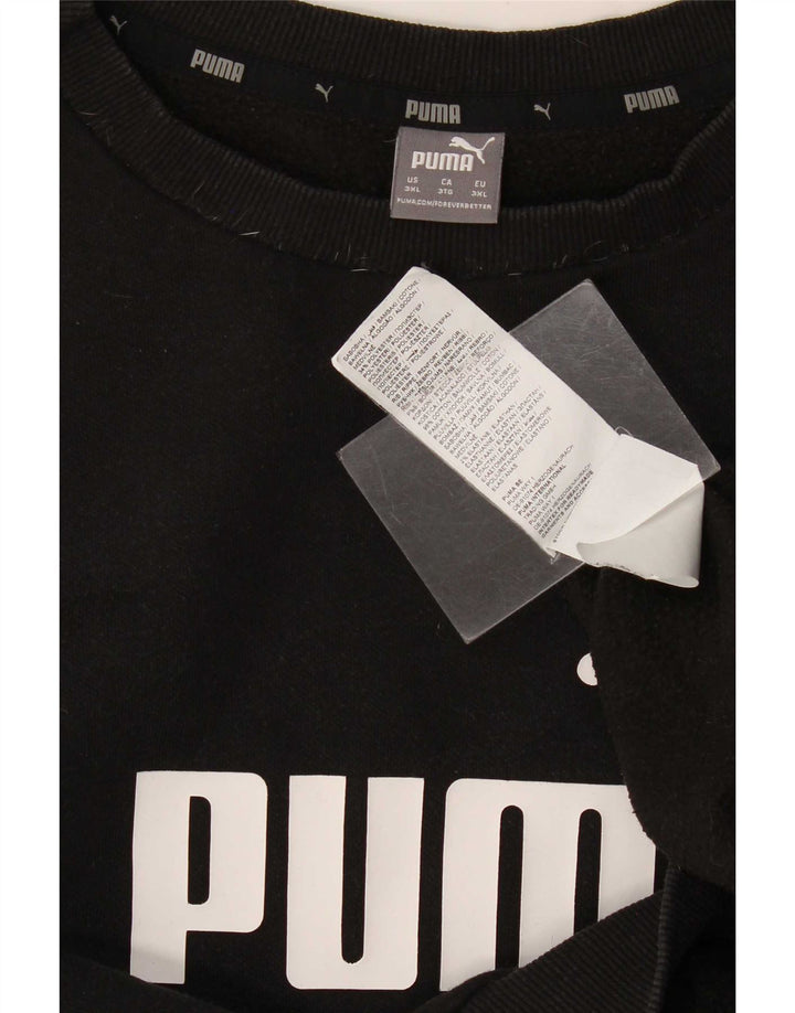 Puma Sudadera gráfica para hombre Jumper 3XL Algodón negro