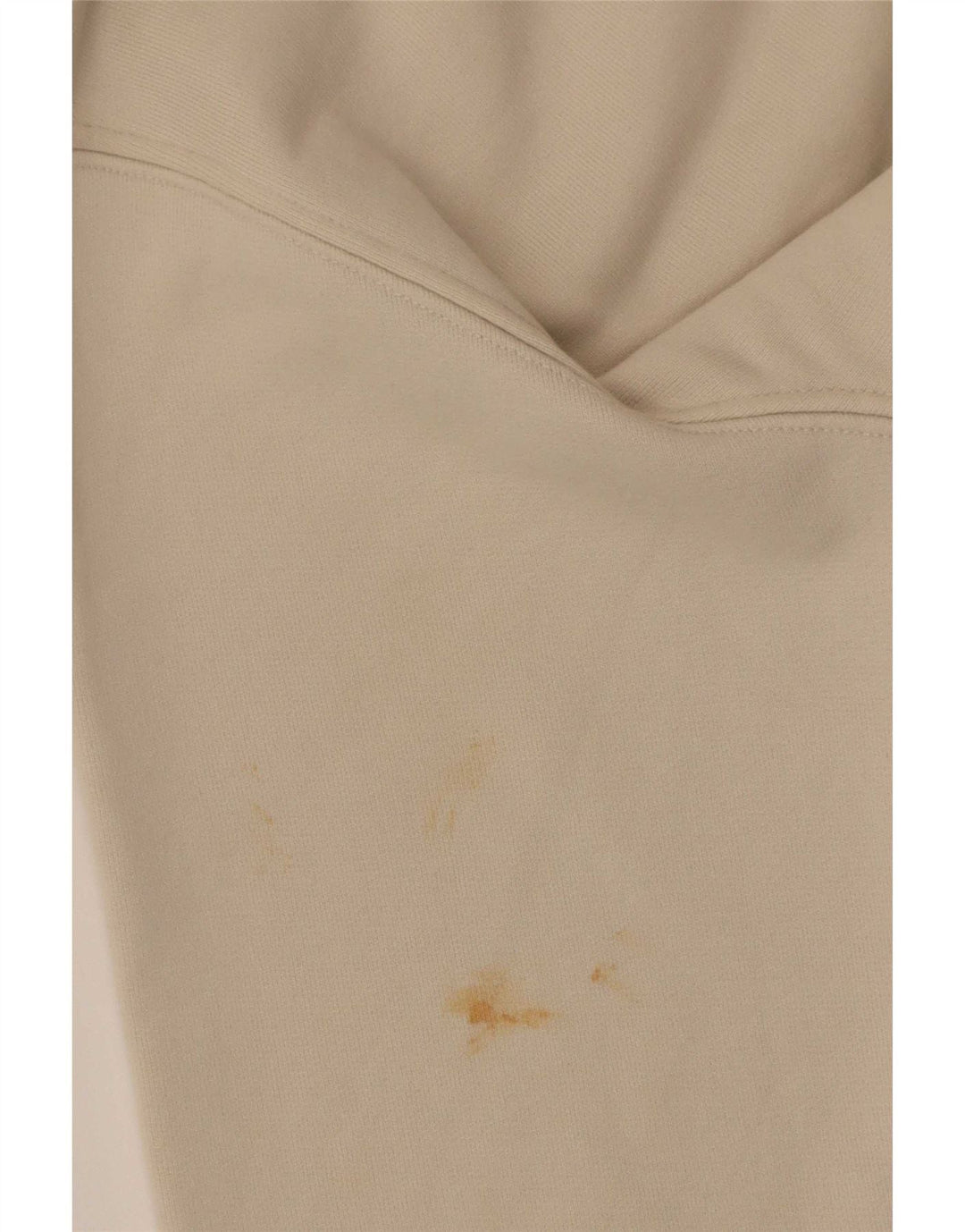 Zara Mujer Zip Neck Sudadera Jumper UK 44 Medio Beige Algodón