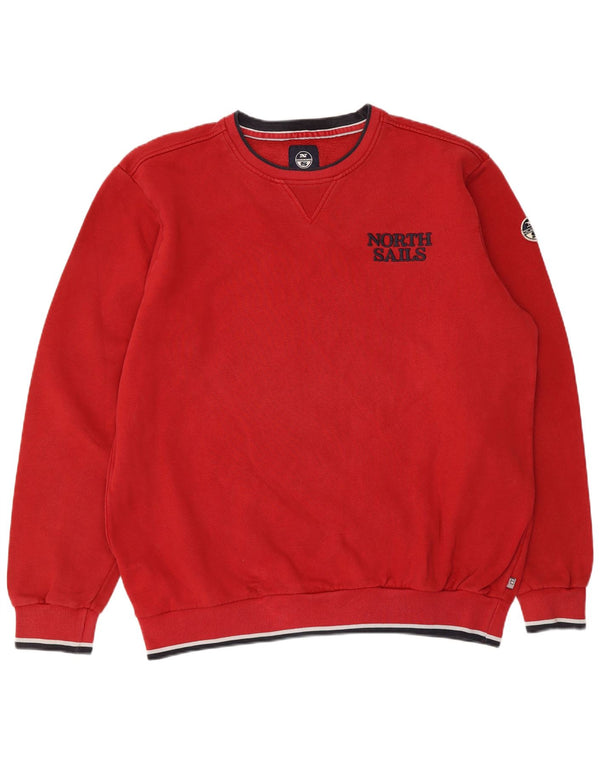 North Sails Sudadera Hombre Jersey 2XL Algodón Rojo