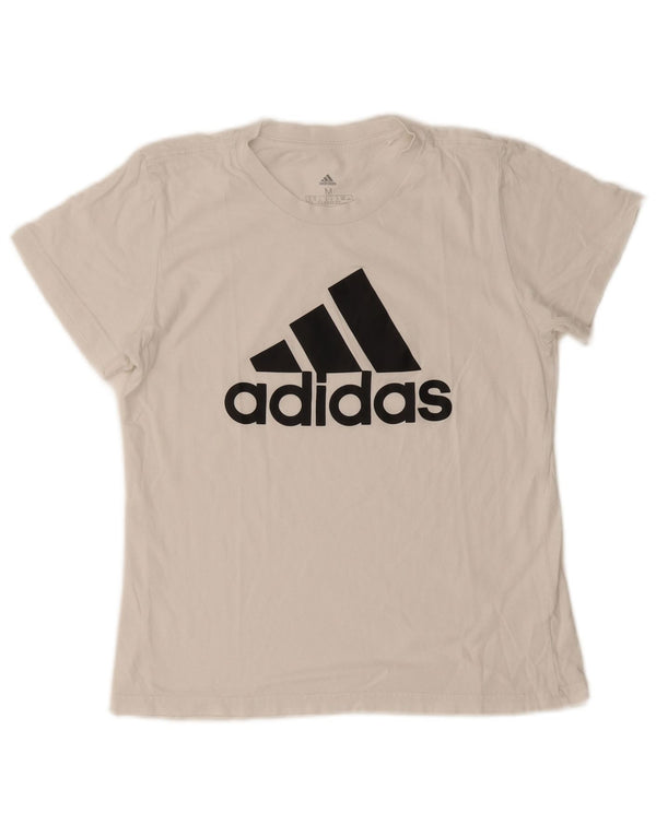 Adidas Camiseta gráfica para mujer Top UK 12/14 Medium White