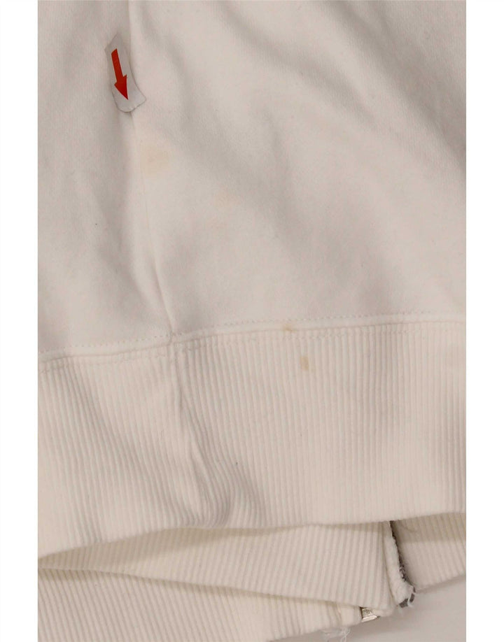 Nike - Chaqueta de chándal gráfica para mujer, talla 40, algodón blanco mediano