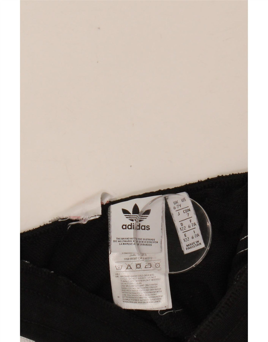 ADIDAS Pantalones de chándal para niño Joggers 6-7 años Negro Algodón