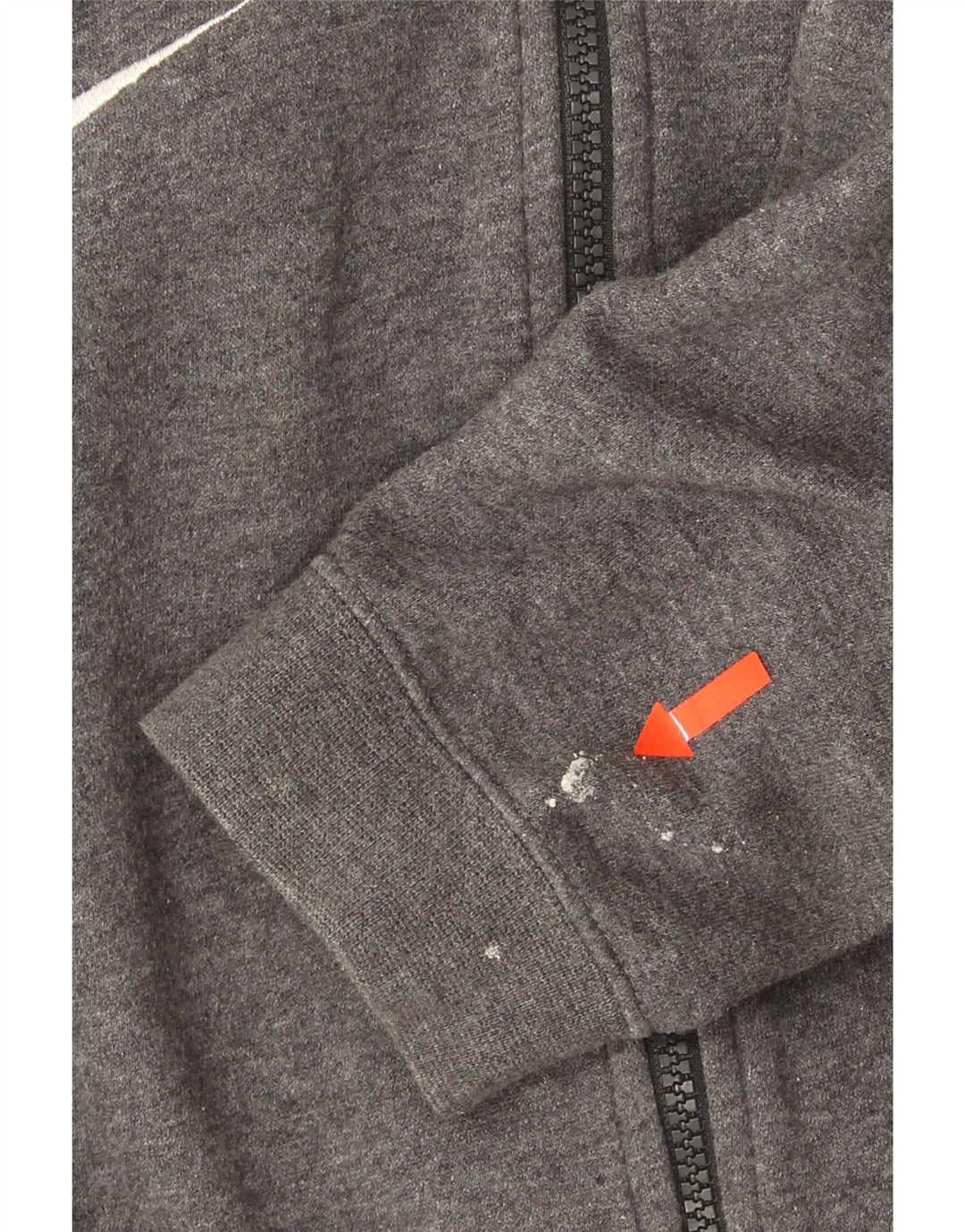 Nike - Sudadera con capucha y cremallera para hombre, talla pequeña, algodón gris