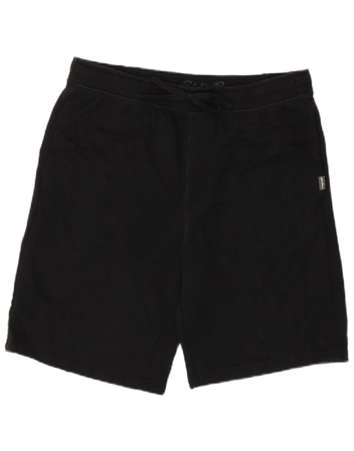 Eddie Bauer Pantalones cortos deportivos para hombre Algodón negro mediano