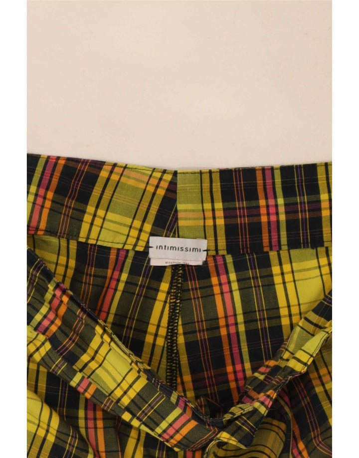 Intimissimi Pantalones cortos chinos para hombre W34 Large Cuadros multicolores