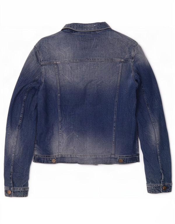 Replay Chaqueta Vaquera para Mujer ES 40 XL Algodón Azul