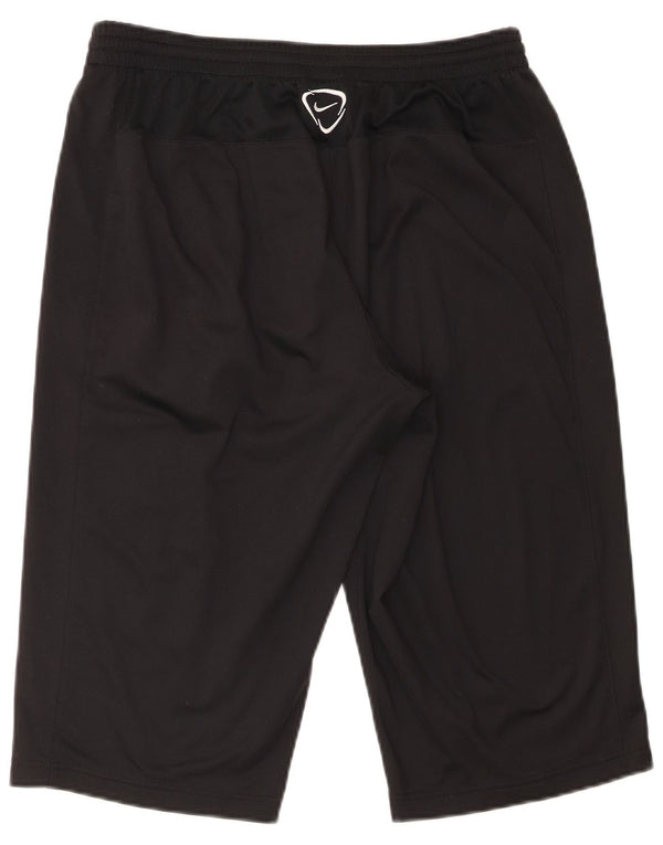 Nike Bermudas Dri Fit para hombre, pantalones cortos deportivos, poliéster negro mediano