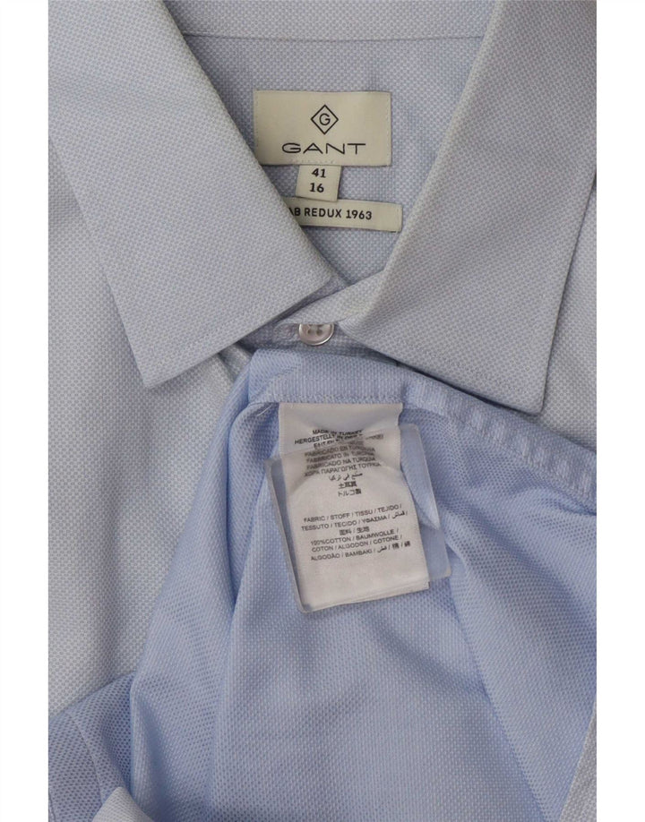 Camisa Gant para hombre talla 41 16 algodón azul grande