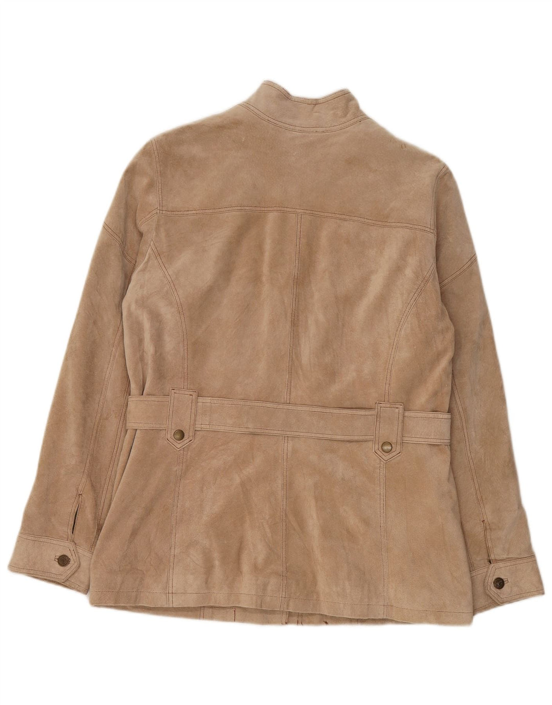 Gipsy Chaqueta de ante para mujer UK 40 XL Cuero beige