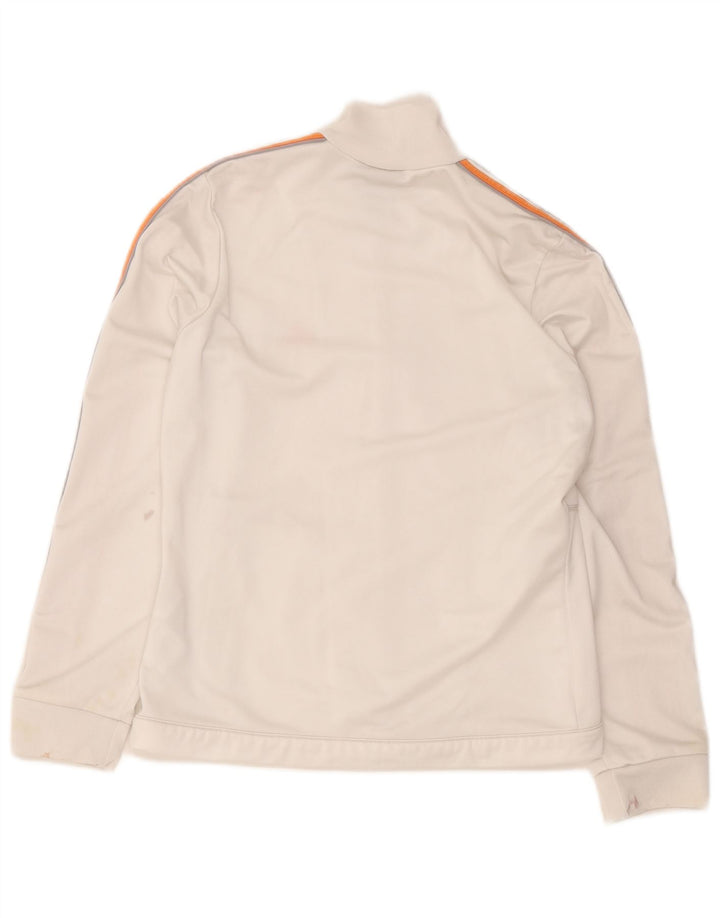 Adidas - Chaqueta de chándal para mujer, talla 40, poliéster blanco mediano