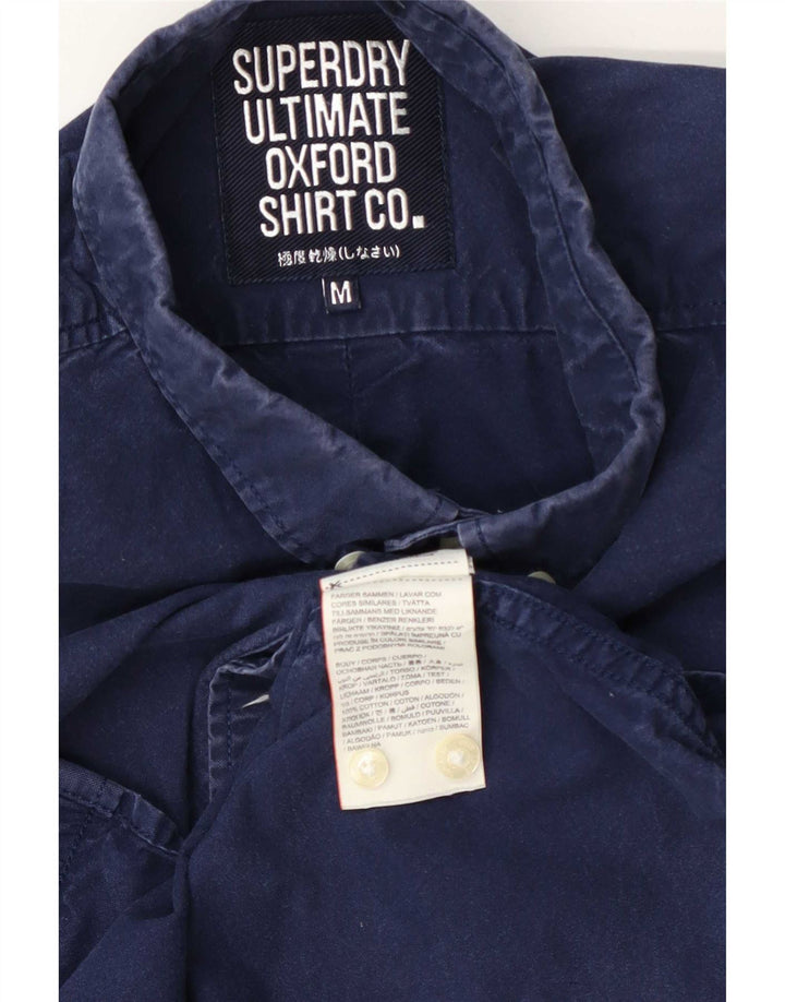 Superdry Camisa Modern Classic Fit De Algodón Azul Marino Mediano