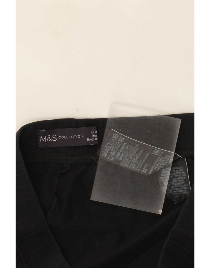 Marks & Spencer Leggings para mujer Reino Unido 10 Pequeño Algodón negro