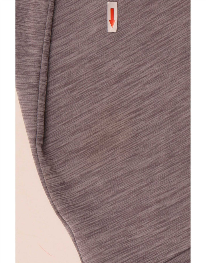 Nike Dri Fit - Chándal con cremallera y cuello para hombre, talla XL, poliéster moteado gris