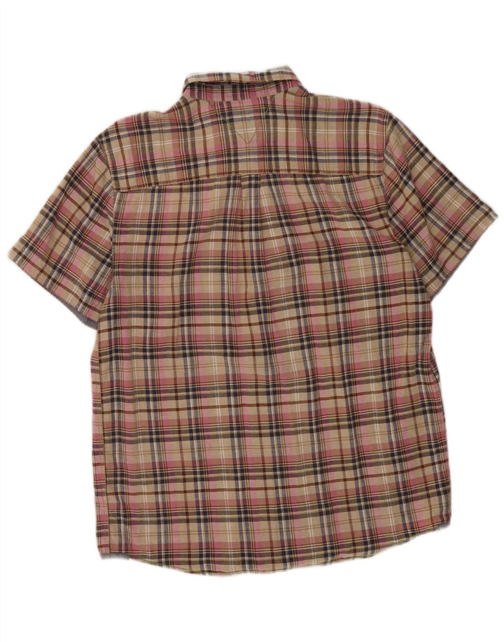 Camisa de corte clásico de manga corta para hombre de White Stuff, cuadros pequeños multicolores