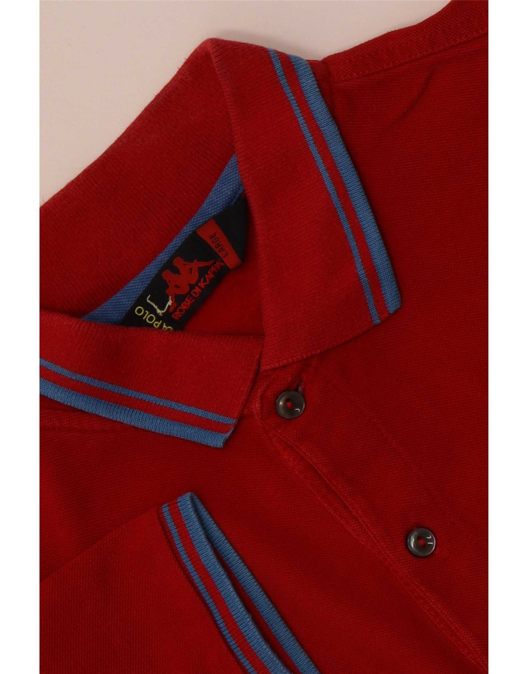 Kappa Polo Hombre Grande Rayas Rojas