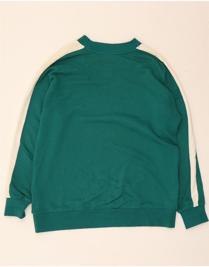 Puma Hombre Sudadera Jumper Small Verde Colorblock Algodón