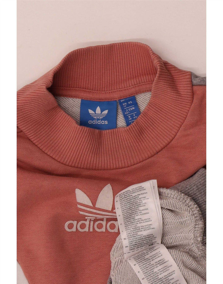 Adidas - Sudadera para mujer (talla 40), color gris medio, algodón