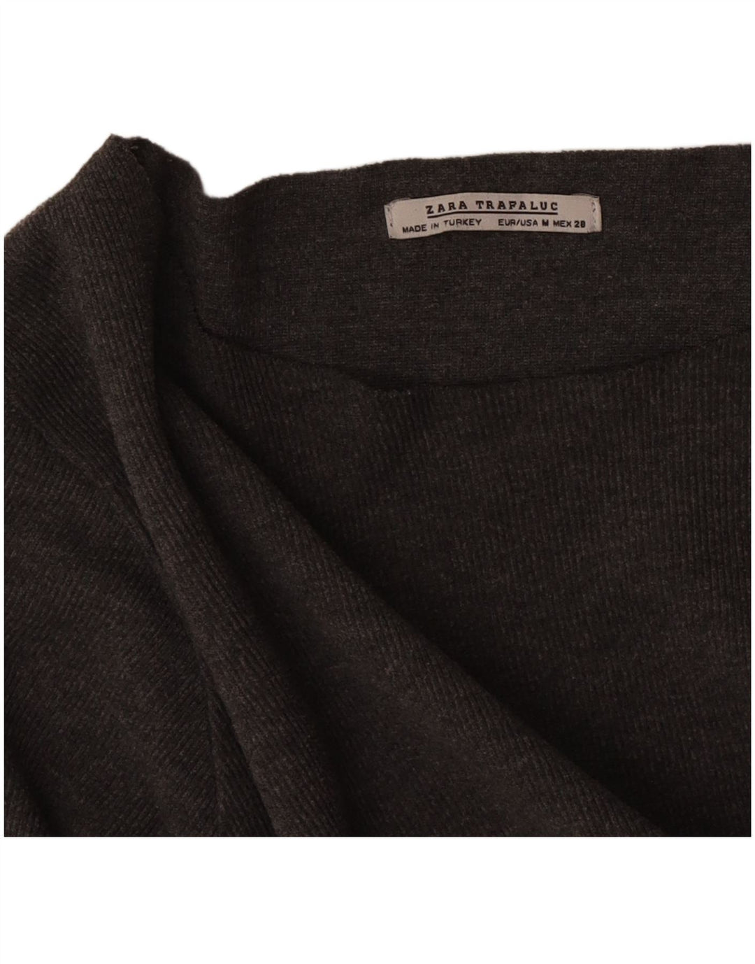Zara Mujer Trafaluc Top Extragrande Manga Larga UK 44 Gris Medio