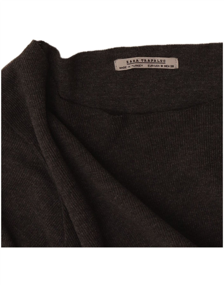 Zara Mujer Trafaluc Top Extragrande Manga Larga UK 44 Gris Medio