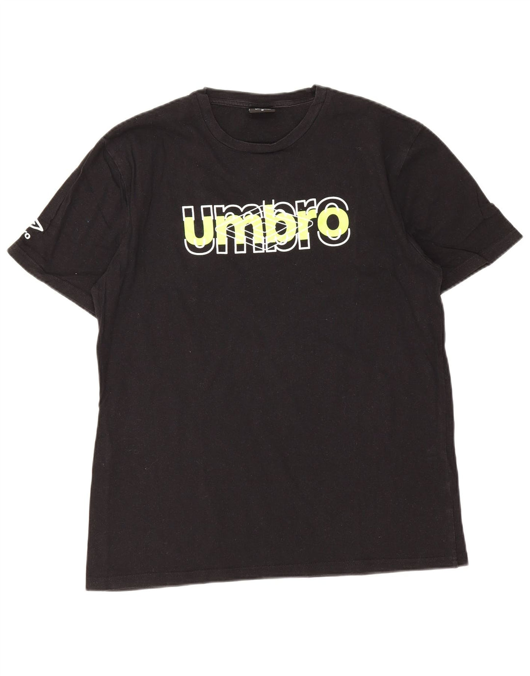 Umbro Hombre Camiseta Gráfica Top Medium Negro Algodón