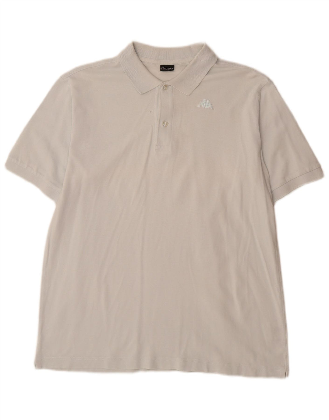 Polo Kappa Hombre Algodón Blanco Mediano