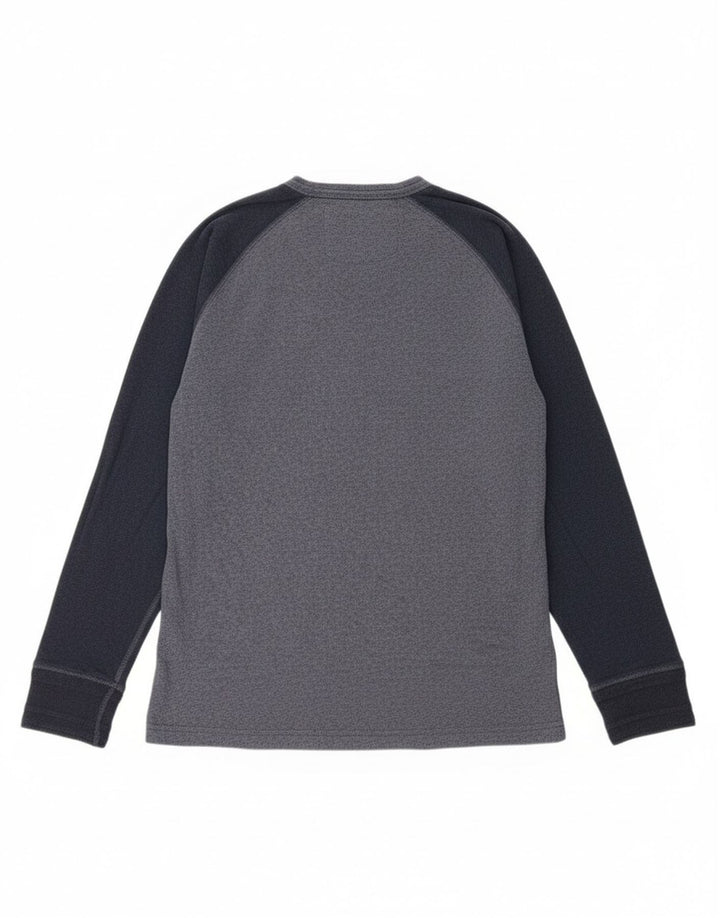 Superdry Hombre Top Manga Larga XL Algodón Color Block Azul