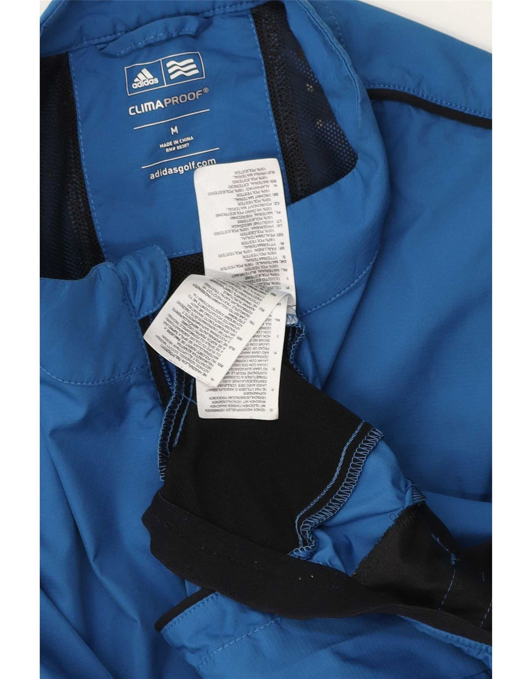 Adidas Hombre Clima Proof Chándal Top Chaqueta Azul Medio Colorblock