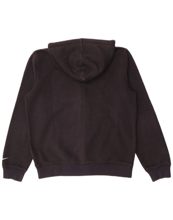 Nike Sudadera con capucha y cremallera gráfica para hombre UK 38/40 Algodón negro mediano