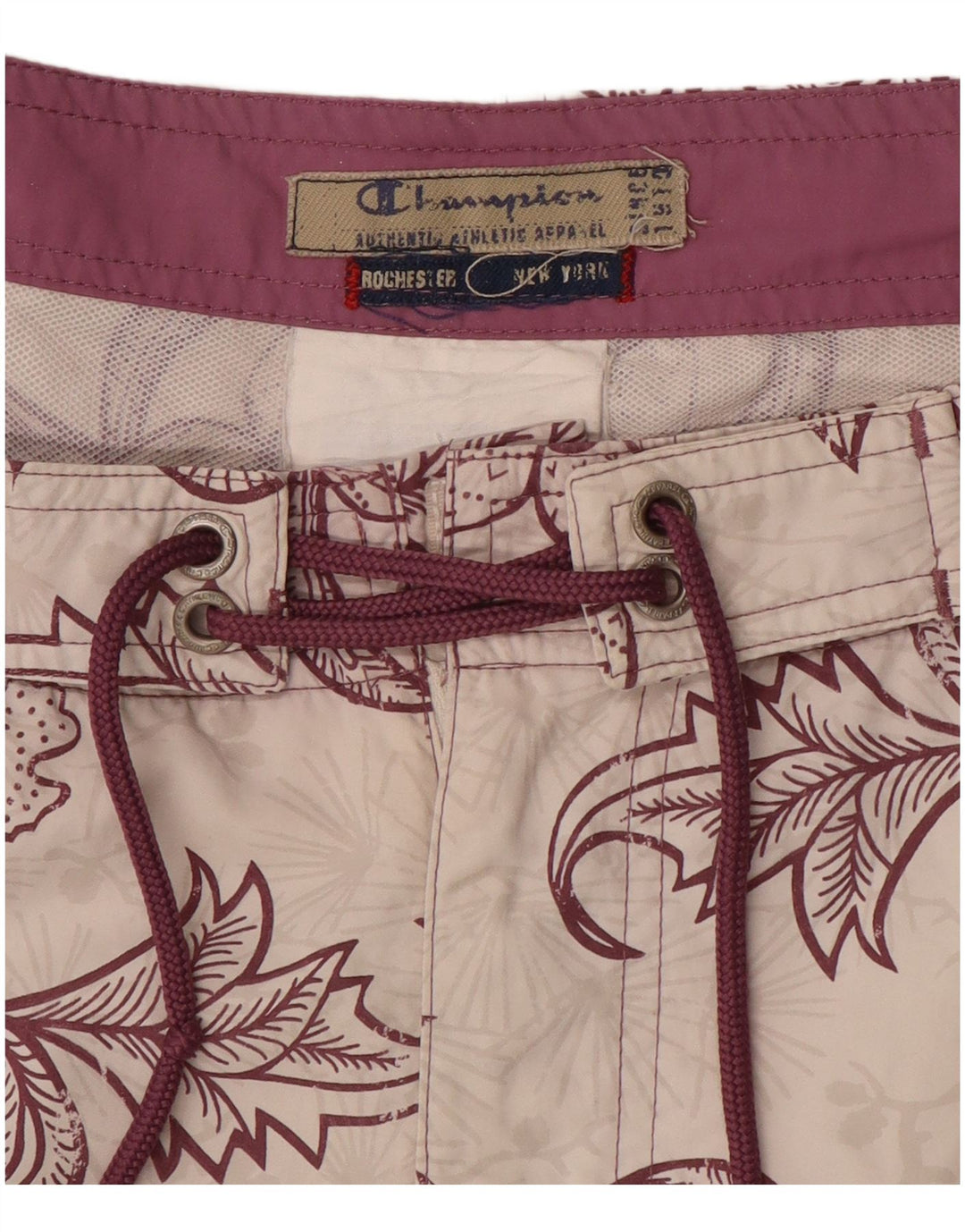 Champion Bañador para hombre, talla grande, color blanco roto, floral