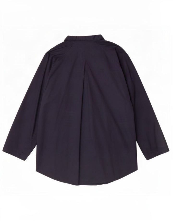 Cos Camisa tipo pulóver holgada para mujer EU 36 Small Azul marino Algodón