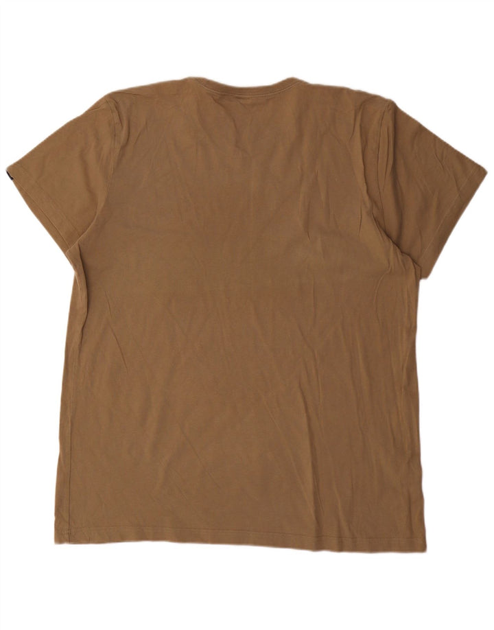 Adidas - Camiseta gráfica para hombre, talla grande, color marrón