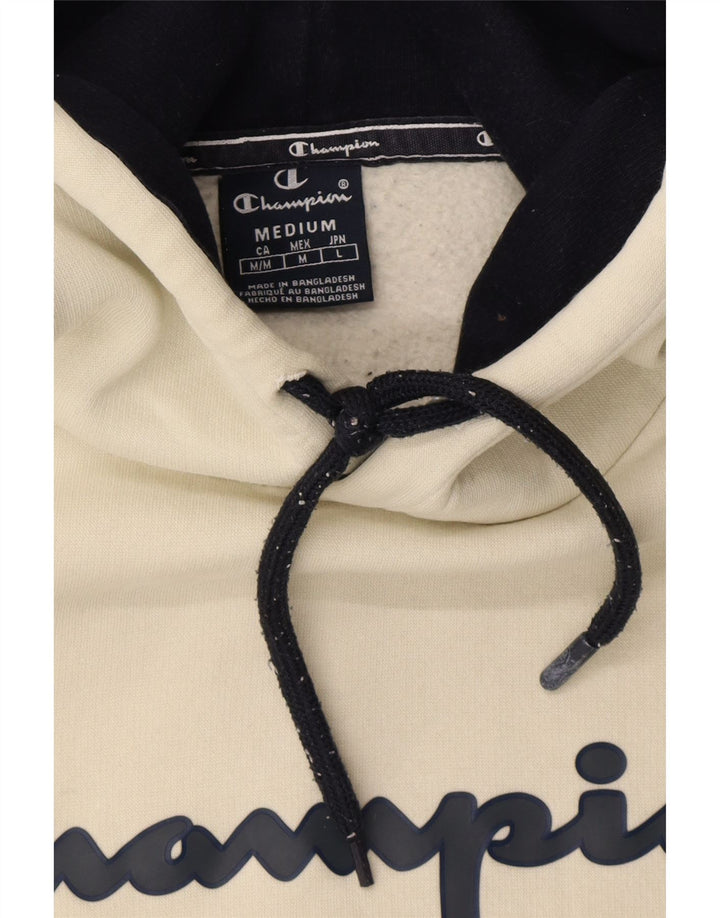 CHAMPION Mens Graphic Hoodie Jumper Medium Grey Cotton Vintage Champion and Second-Hand Champion from Messina Hembry 