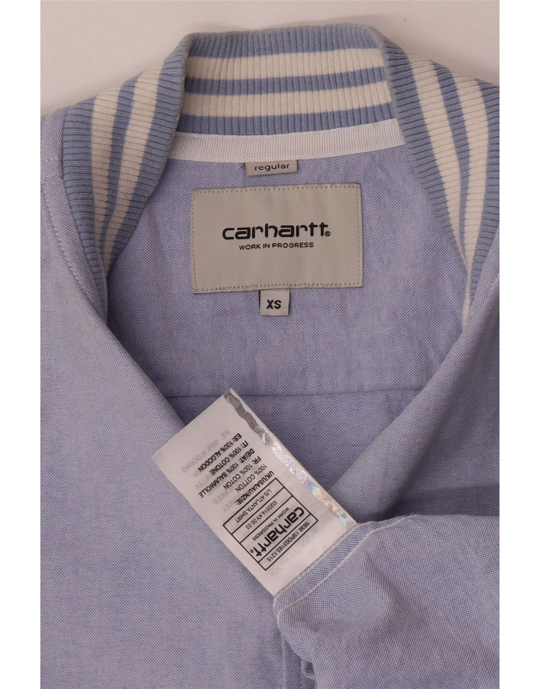 Camisa Carhartt Hombre XS Algodón Azul