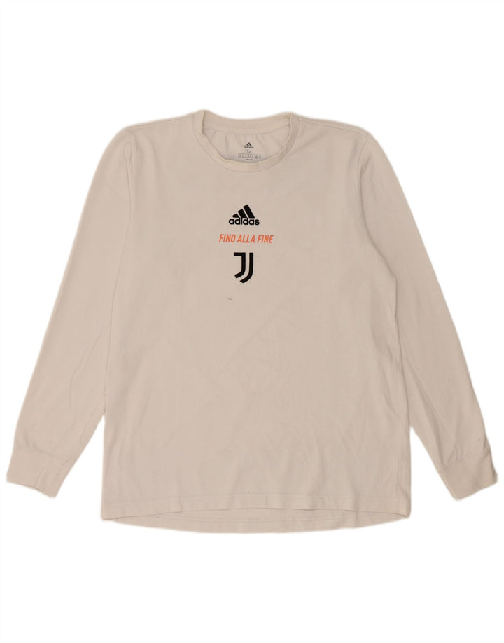 Adidas Mens Juventus Graphic Top Manga Larga Medio Blanco