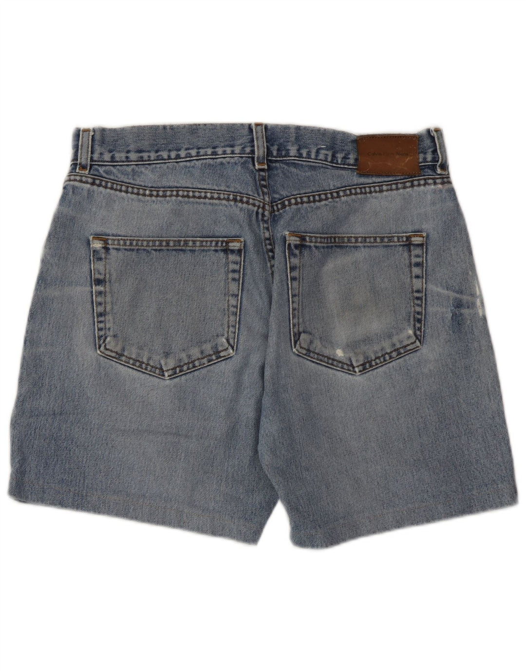 Pantalones cortos de mezclilla para hombre Calvin Klein W32 Algodón azul medio